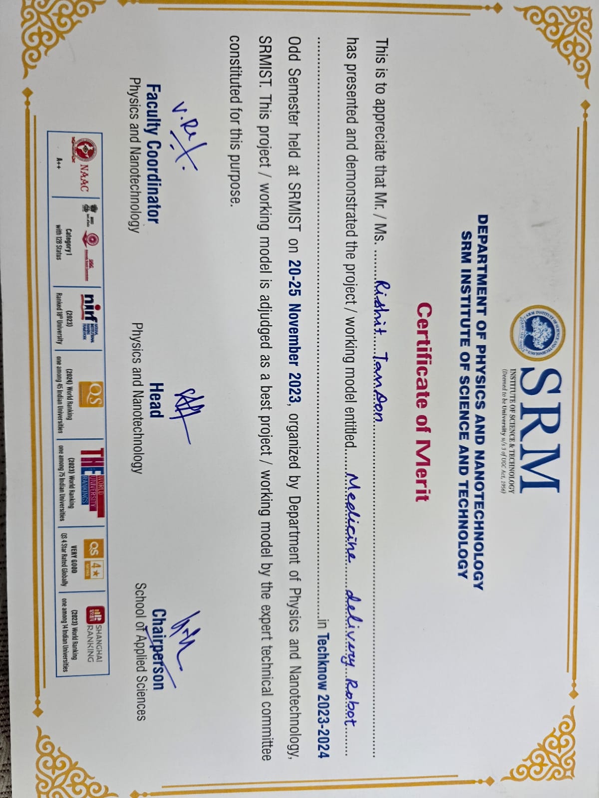 Certificate 93