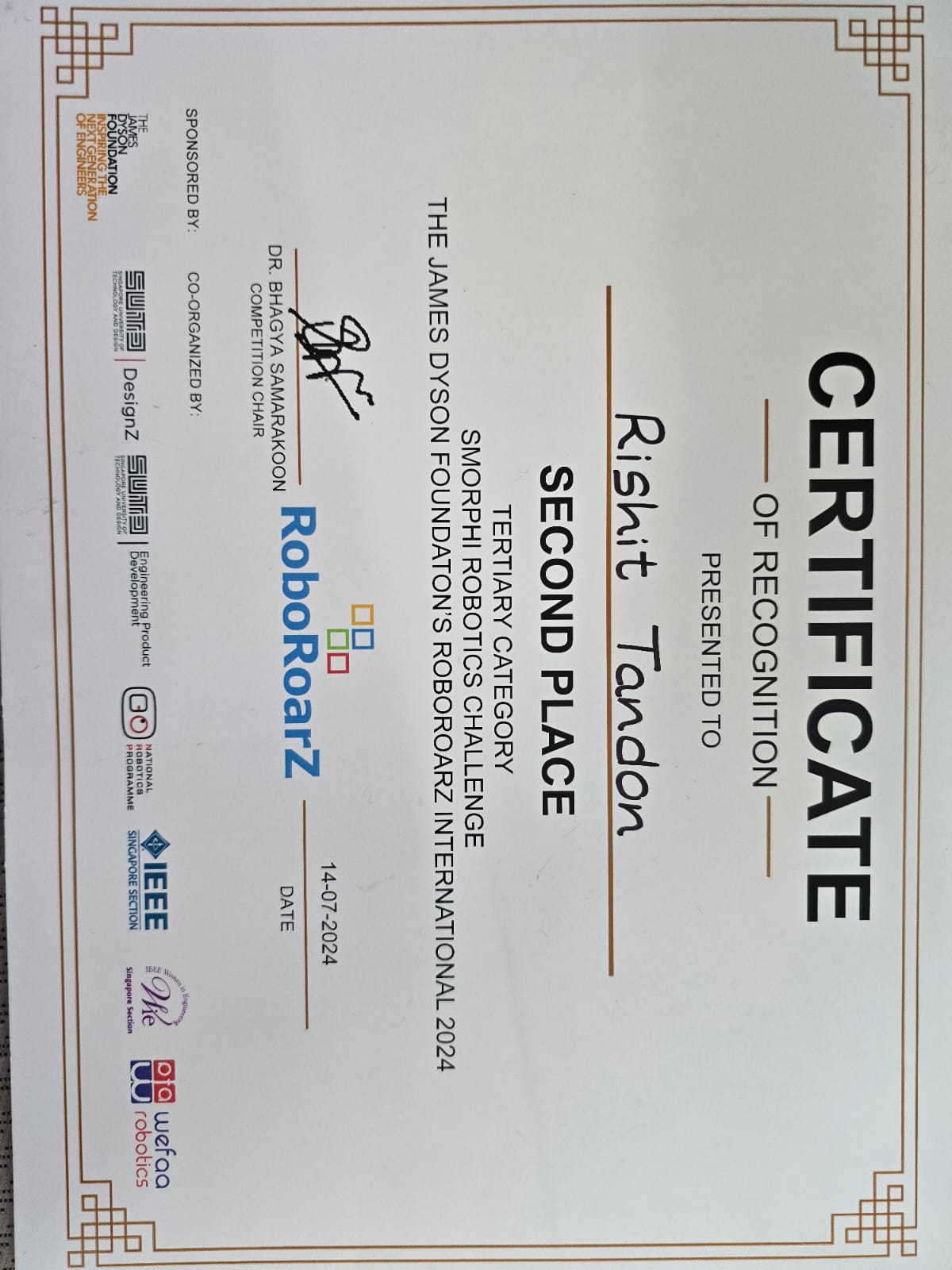 Certificate 97