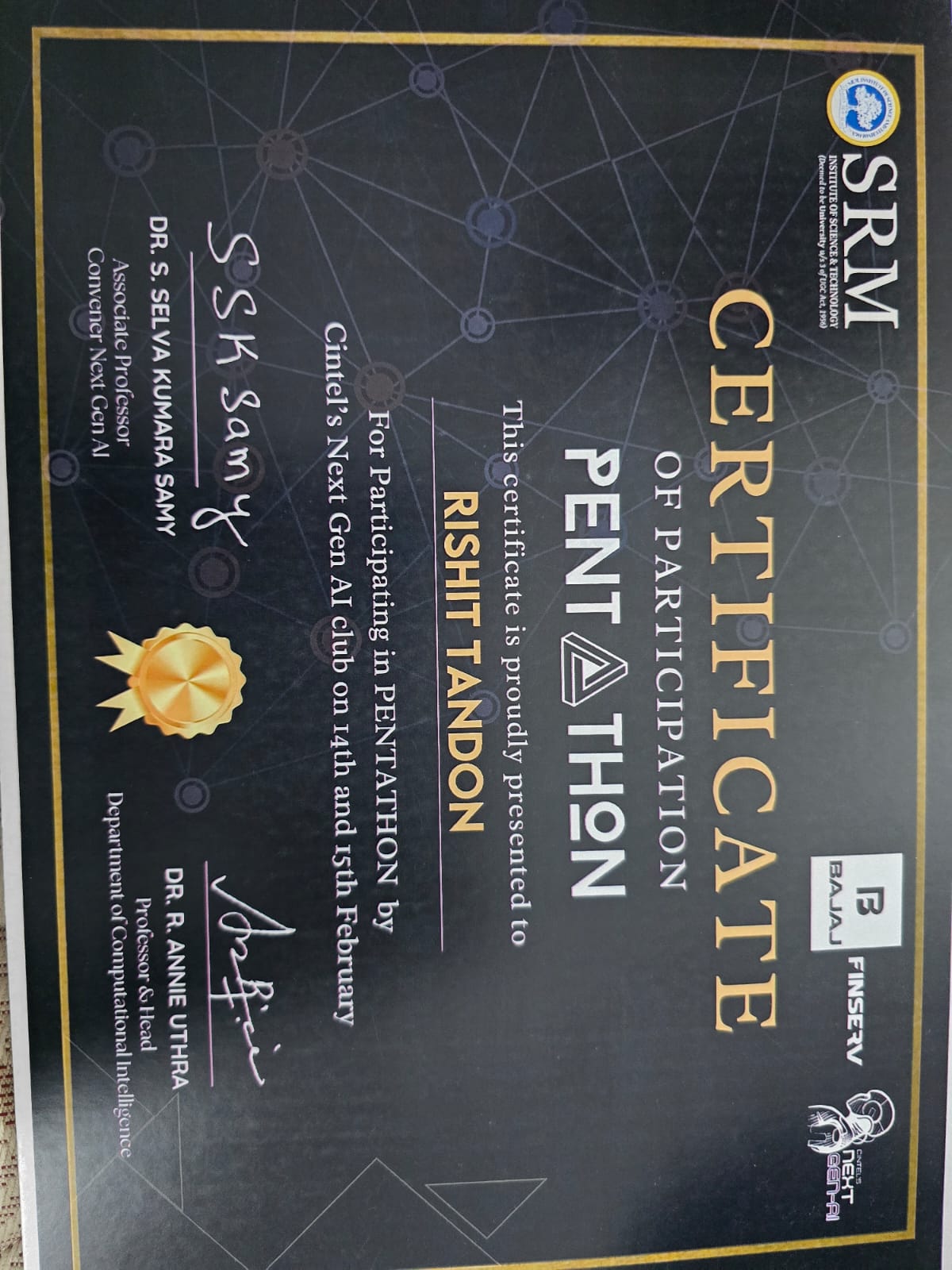 Certificate 100
